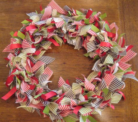 wreath with wired ribbon